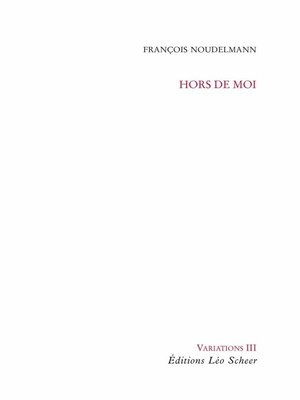 cover image of Hors de moi